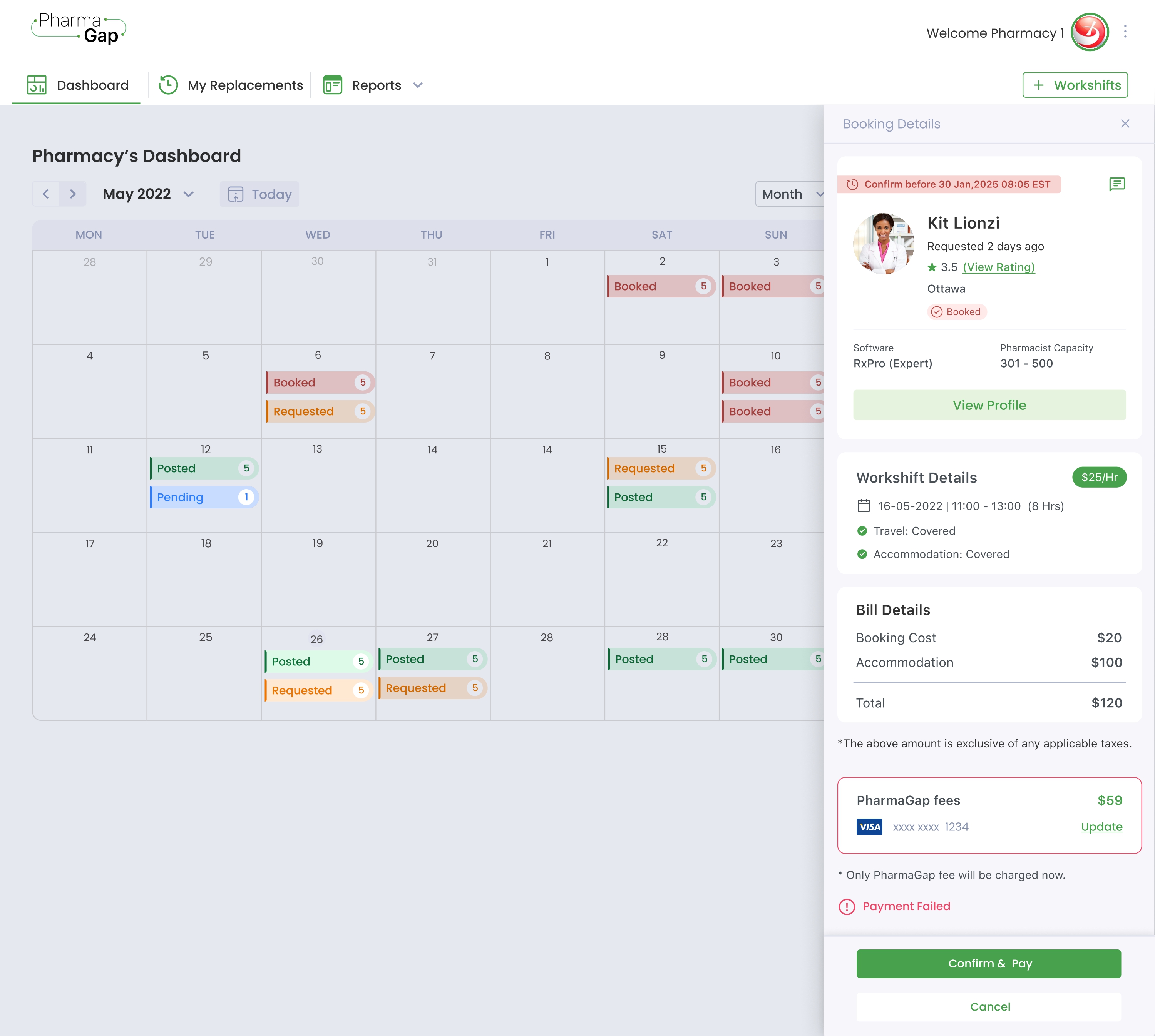 PharmaGap – A Seamless, Transparent Platform for On-Demand Healthcare Staffing